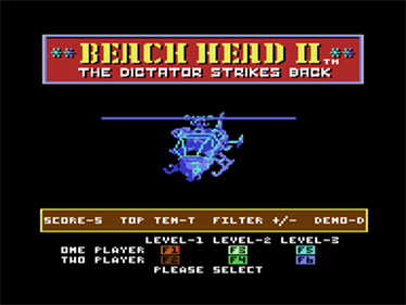 Beach-Head II: The Dictator Strikes Back - Screenshot - Game Select Image