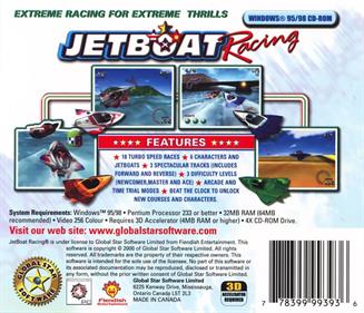 Jetboat Racing - Box - Back Image