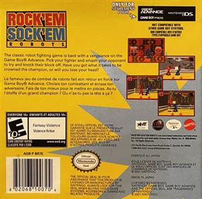 Rock'Em Sock'Em Robots - Box - Back Image