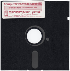 Computer Football Strategy - Disc Image