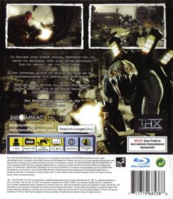 Resistance: Fall of Man - Box - Back Image