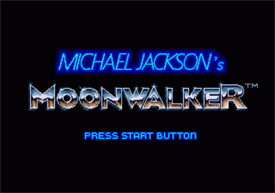 Michael Jackson's Moonwalker - Screenshot - Game Title Image