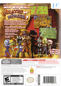 Pirates vs Ninjas Dodgeball - Box - Back Image