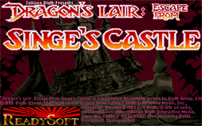 Dragon's Lair: Escape from Singe's Castle - Screenshot - Game Title Image