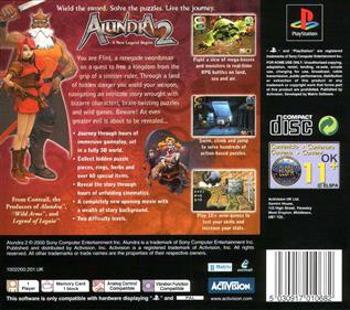 Alundra 2: A New Legend Begins - Box - Back Image