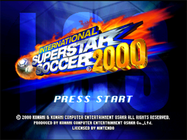 International Superstar Soccer 2000 - Screenshot - Game Title Image