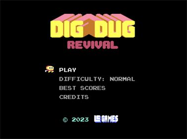 Dig Dug Revival - Screenshot - Game Title Image