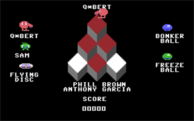 Q*Bert (Brown & Garcia) - Screenshot - Game Title Image