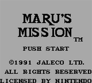 Maru's Mission - Screenshot - Game Title Image