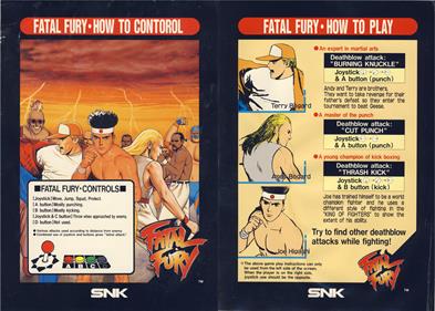 Fatal Fury: King of Fighters - Arcade - Controls Information Image