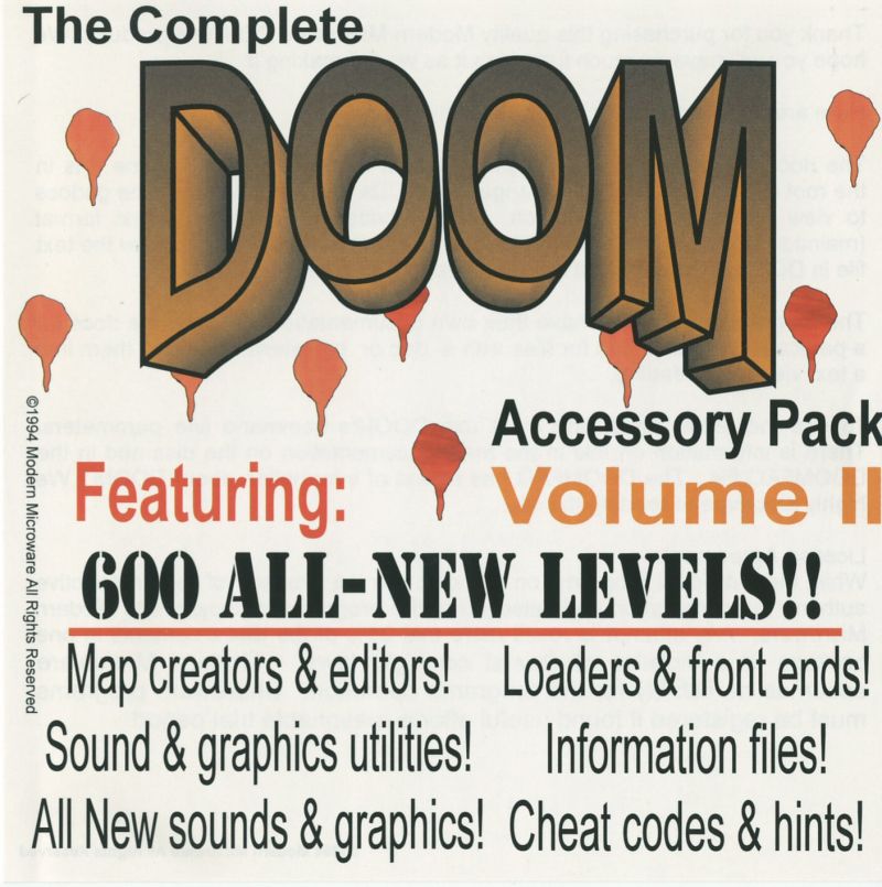 The Complete DOOM Accessory Pack: Volume II