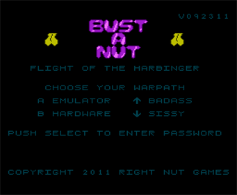 Bust-A-Nut: The Flight of the Harbinger - Screenshot - Game Title Image