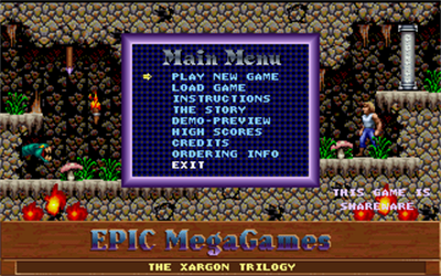 Xargon - Screenshot - Game Select Image