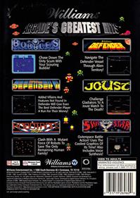 Williams Arcade's Greatest Hits - Box - Back Image