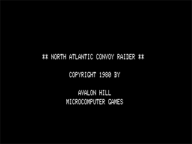 North Atlantic Convoy Raider - Screenshot - Game Title Image