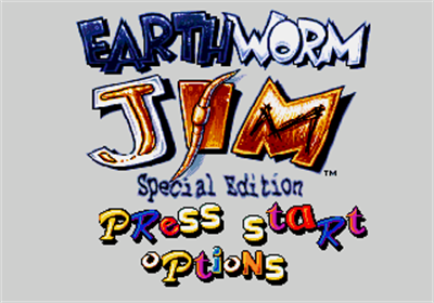 Earthworm Jim: Special Edition - Screenshot - Game Title Image