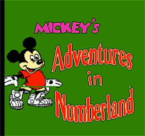 Mickey's Adventure in Numberland - Screenshot - Game Title Image