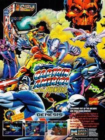 Captain America and the Avengers - Advertisement Flyer - Front Image