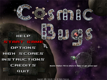 Cosmic Bugs - Screenshot - Game Title Image
