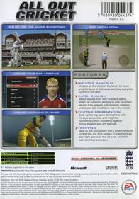 Cricket 2005 - Box - Back Image