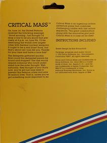 Critical Mass - Box - Back Image