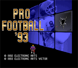 John Madden Football '93 - Screenshot - Game Title Image