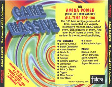Amiga Power #49: Techno Nation: Game Massive: The Essential CD32 Collection Volume 1 - Box - Back Image