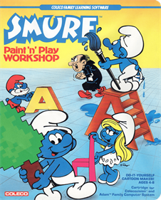Smurf Paint 'n' Play Workshop - Box - Front - Reconstructed Image