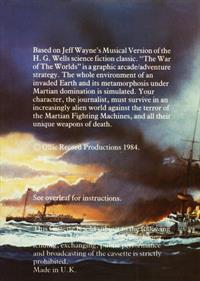 The War of the Worlds - Box - Back Image