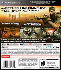 Call of Duty: Black Ops - Box - Back Image