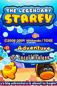 The Legendary Starfy - Screenshot - Game Title Image
