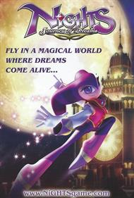 NiGHTS: Journey of Dreams - Advertisement Flyer - Front Image