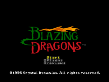 Blazing Dragons - Screenshot - Game Title Image