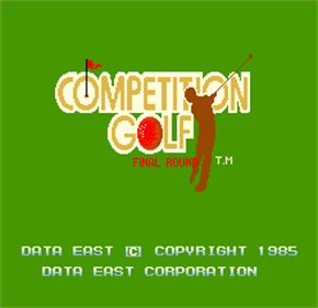 Competition Golf: Final Round - Screenshot - Game Title Image