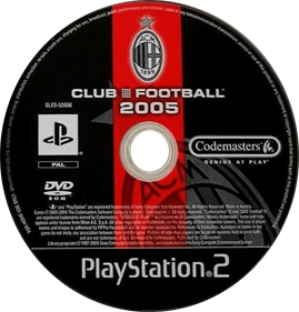 Club Football 2005: AC Milan - Disc Image