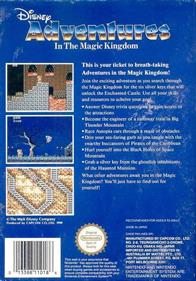 Adventures in the Magic Kingdom - Box - Back Image