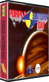 Purple Saturn Day - Box - 3D Image