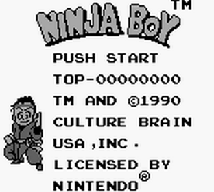 Ninja Boy - Screenshot - Game Title Image
