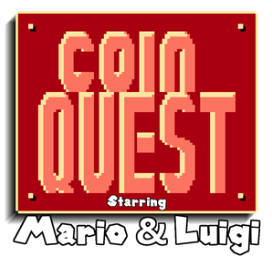 Coin Quest: Starring Mario & Luigi - Clear Logo Image