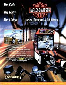 Harley-Davidson & L.A. Riders - Advertisement Flyer - Front Image