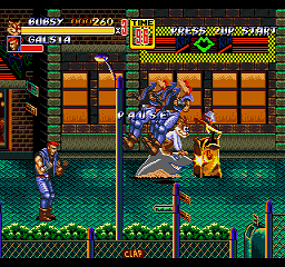 Bubsy in Streets of Rage 2