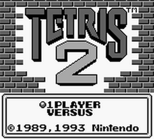 Tetris 2 - Screenshot - Game Select Image