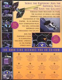 Star Wars: TIE Fighter (Collector's CD-ROM) - Box - Back Image