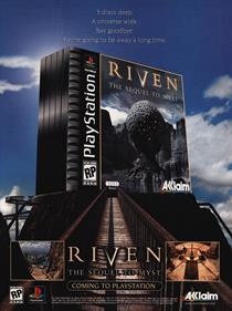 Riven: The Sequel to Myst - Advertisement Flyer - Front Image