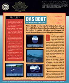 Das Boot: German U-Boat Simulation - Box - Back Image