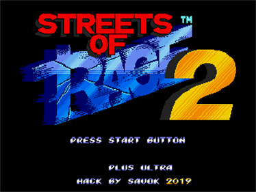 Streets of Rage 2: Plus Ultra - Screenshot - Game Title Image