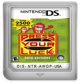 Press Your Luck: 2010 Edition - Fanart - Cart - Front