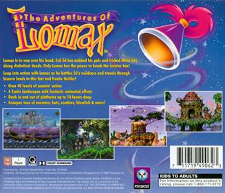The Adventures of Lomax - Box - Back Image