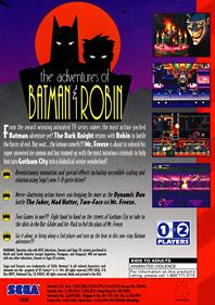 The Adventures of Batman & Robin - Box - Back Image