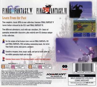 Final Fantasy Anthology - Box - Back Image
